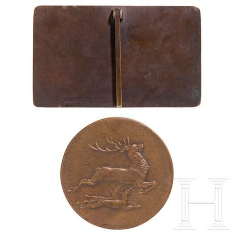 Medaille zur Eröffnung des Münchner Jagdmuseums 1938 - Foto 1
