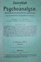Zentralblatt für Psychoanalyse.