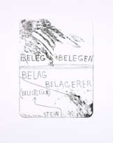 Jimmie Durham. Belegstück II