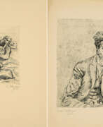 Eau-forte. Ludwig Meidner. Mixed lot of 2 etchings