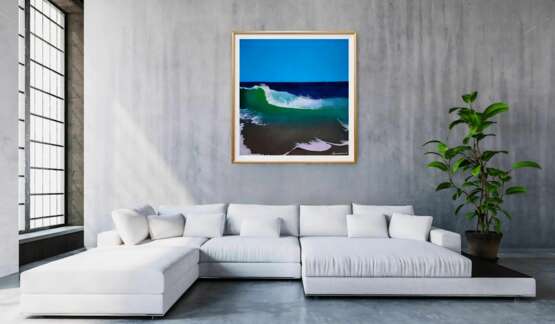 Aesthetic Sea Waves FEYTEL Á MONTELIMART Augustyn Engty acrylic paint Acrylic painting fineart photorealsm India sea waves 2023 - photo 3