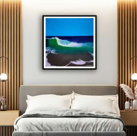 Aesthetic Sea Waves FEYTEL Á MONTELIMART Augustyn Engty acrylic paint Glacis fineart photorealsm Inde sea waves 2023 - photo 4