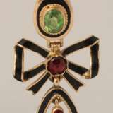 Boucles d&amp;39;oreilles en or avec &eacute;mail Gold Early 19th century - Foto 2