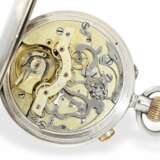 Taschenuhr: sehr seltene Beobachtungsuhr mit Schleppzeigerchronograph und 60-Minuten-Register, signiert Smith & Son London 141-166, um 1890 - photo 2