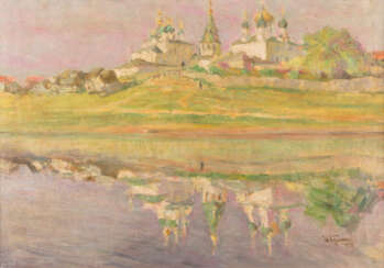 IWAN SEMJONOVITSCH KULIKOW 1875 Murom - 1941 ebenda Ansicht des Dreifaltigkeitsklosters in Murom