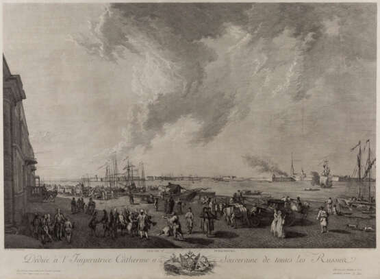 JACQUES PHILIPPE LEBAS 1707 Paris - 1783 ebenda Ansicht von St. Petersburg - фото 1