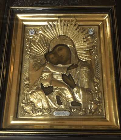 «L'icône Vladimirskaya Sainte mère de dieu XIX siècle» - photo 1