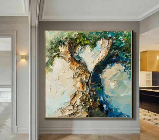 Сердце Природы Евгения Дувакина Canvas on the subframe Acrylic and oil Abstract art природа пейзаж дерево Russia 2024 - photo 3