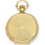 Taschenuhr: hochfeines, schweres Ankerchronometer mit goldenen Laufrädern, Perret & Co. Locle um 1870 - Foto 4