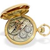 Taschenuhr: hochfeines, schweres Ankerchronometer mit goldenen Laufrädern, Perret & Co. Locle um 1870 - photo 8