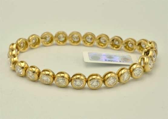 Gold bracelet with diamonds Gold 21th century - photo 3