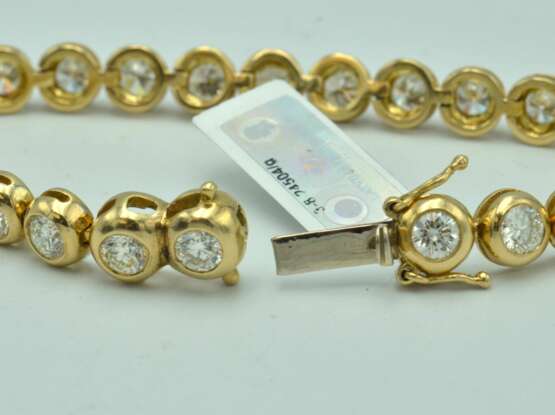Gold bracelet with diamonds Gold 21th century - photo 4