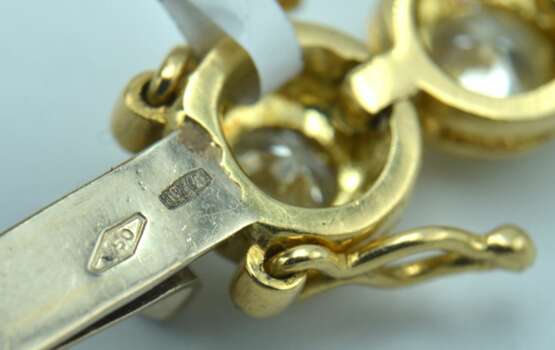 Золотой браслет с бриллиантами Золото 21th century г. - фото 5