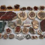 Konvolut Anschliffe von sächsischen Mineralien - photo 1