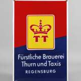 Emailleschild Fürstliche Brauerei Thurn und Taxis - Foto 1