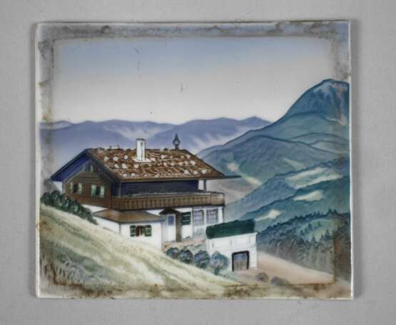 Rosenthal Porzellanbildplatte "Haus Wachenfeld" - Foto 1