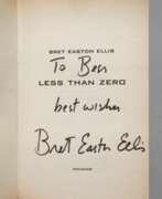 Antiquarische Bücher. Bret Easton Ellis Autograph