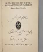 Antiquarische Bücher. Arthur Schnitzler Autograph