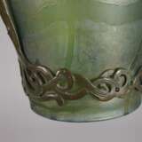 Böhmen große Vase mit Bronzemontur - photo 4