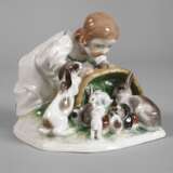 Meissen "Kind mit Kaninchen" - Foto 1