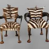 Michel Haillard zwei Zebra-Sessel - photo 1