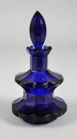 Biedermeierflakon Kobaltglas - photo 1