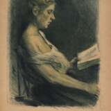 Max Liebermann, "Lesendes Mädchen" - фото 1