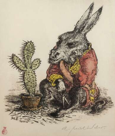 Andreas Paul Weber, Der Esel und der Kaktus - фото 1