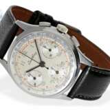 Armbanduhr: hoch attraktiver, früher Breitling Edelstahl-Chronograph mit besonders schönem Zifferblatt, Referenz 787, ca. 1950 - photo 1