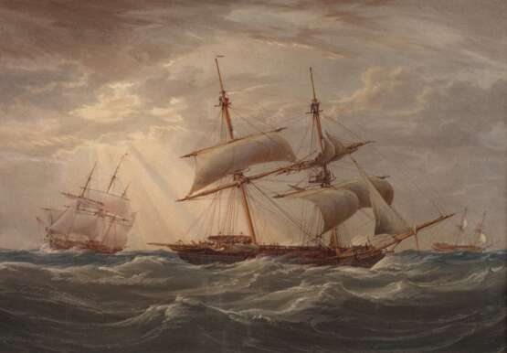 William Joy, attr., Segelschiffe auf hoher See - фото 1