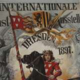 Plakatentwurf Kunstausstellung Dresden 1897 - Foto 3