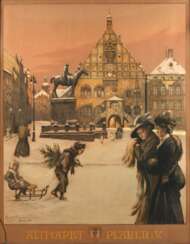 Rudolf Poeschmann, Altmarkt von Plauen im Winter