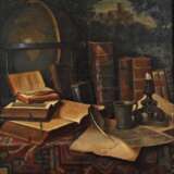 Ludwig Valenta, Bücherstillleben mit Globus - фото 1