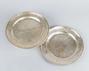 Pair of Augsburg Silver Dishes