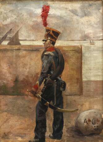 Léon Carré, attr., Soldat im Hafen - photo 1