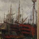 Edmond Petitjean, Segelschiffe im Hafen - фото 6