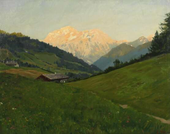 Emil Rau, Sommerabend auf der Alm - photo 1