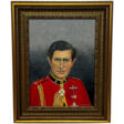 Oil Painting Prince Of Wales Red Coat - Achat en un clic