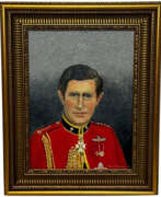 Aperçu. Oil Painting Prince Of Wales Red Coat