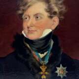 19th Century Oil Painting King George IV Öl auf Leinwand portait Portraiture Vereinigtes Königreich Georgianische Periode 19th century - Foto 2