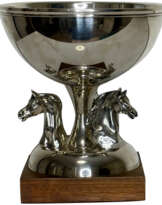 Silver Plate Equestrian Horse Trophy Silver Plate Equestrian Horse Trophy