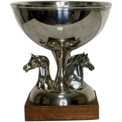 Silver Plate Equestrian Horse Trophy