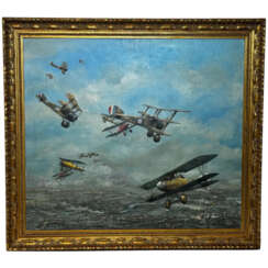 Large Oil Painting Air Battle Arras