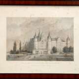 Gottheil, J. "Das Grossherzogliche Schloss in Schwerin", Grafik, unten mittig bez., stockfleckig, 12,5x19,5 cm, hinter Glas und Rahmen - photo 1