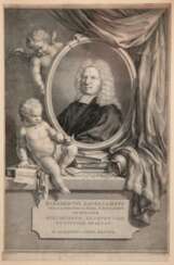 Mieris, Frans van (1635-1681 Leiden) &amp;quot;Sigbertus Haverkamps&amp;quot;, Orig. Radierung der Zeit, sign. u.l., beschnittenes Bildnis, 37x24 cm, hinter Glas und Rahmen