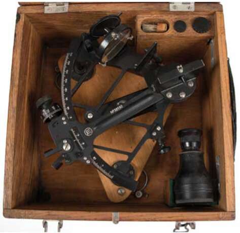 Sextant, UdSSR 1953, im Originalkasten, mit Zubehör und Unterlagen - photo 1