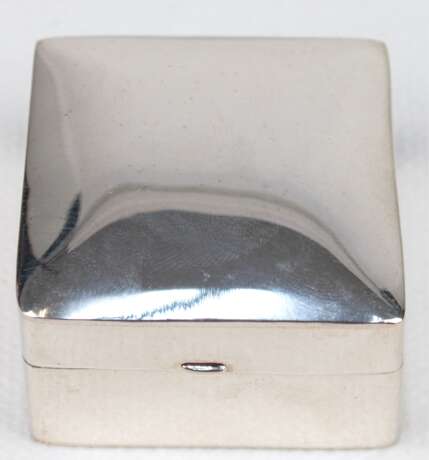 Große Pillendose, 925er Silber, ca. 34,8 g, ca. 4,0 x 4,0 x 2,4 cm - Foto 1