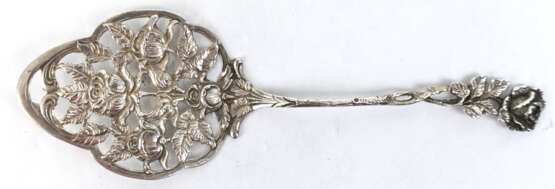 Pastetenheber, 835er Silber, Hildesheimer Rose, durchbrochen gearbeitet, Gew. 23 g, L. 17 cm - Foto 1