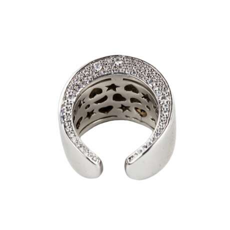 Ring with Swarovski crystals. Metal 20th century - photo 3