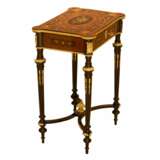 A lovely inlaid wood dressing table with gilded bronze. France late 19th century. Gilded bronze Napoleon III Late 19th century - photo 3